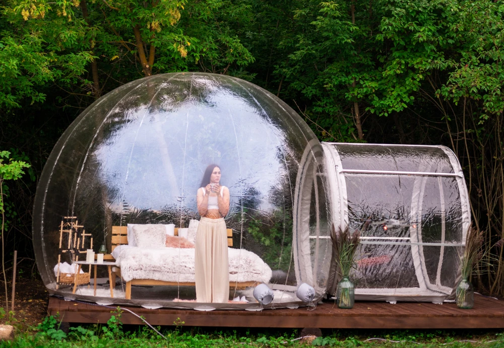 small inflatable bubble tent